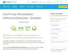 Tablet Screenshot of cpscards.com
